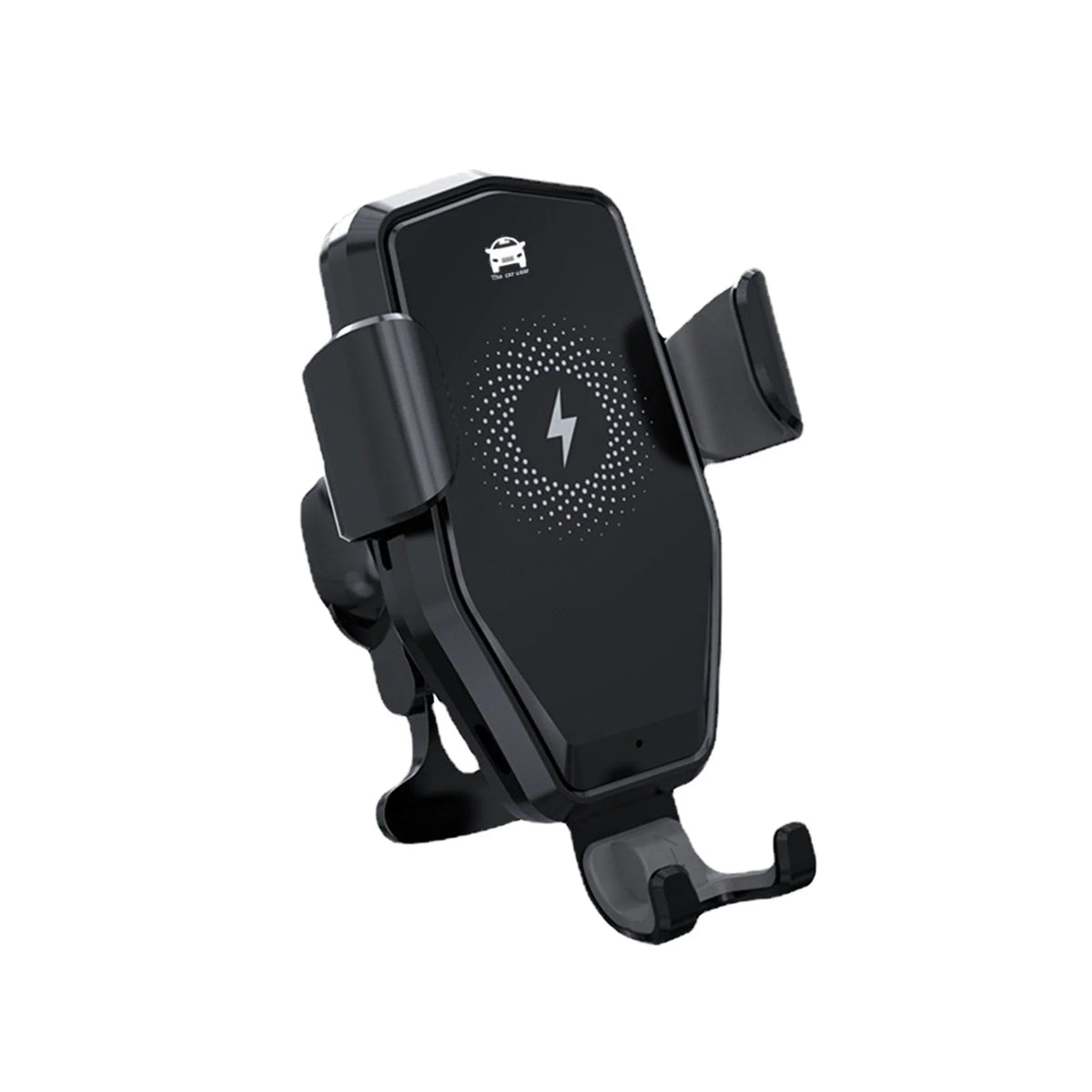 15W Fast Wireless Car Charger with Type-C Interface, Automatic Clamping Air Vent Phone Mount Holder, 360° Adjustable Rotation Car Navigation Charger for Iphone Samsung Android