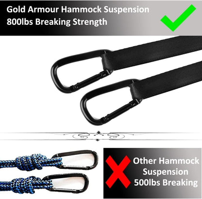 Camping Hammock, Double Hammock with Ropes, USA Brand Lightweight Portable Mens Womens Kids, Camping Accessories Gear (Fuchsia and Pink, 2 Person)