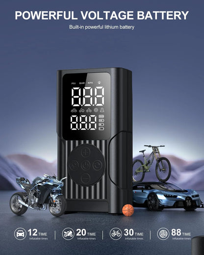 Tire Inflator Portable Air Compressor,180Psi & 20000Mah Cordless Car Air Pump