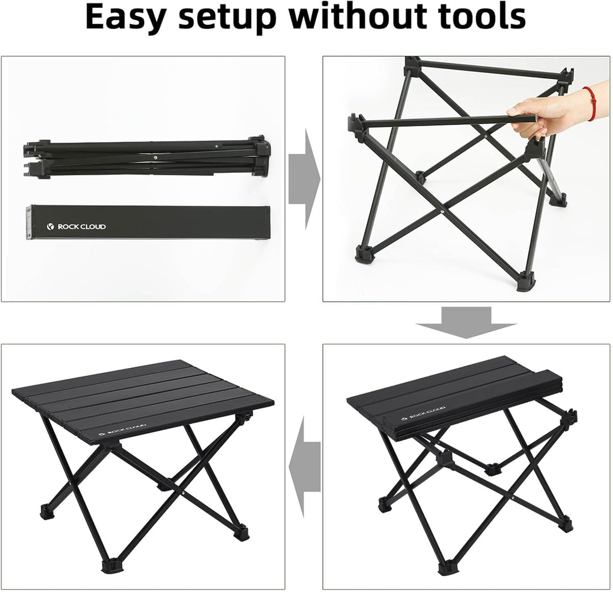 Portable Camping Table Ultralight Aluminum Camp Table Folding Beach Table for Camping Hiking Backpacking Outdoor Picnic