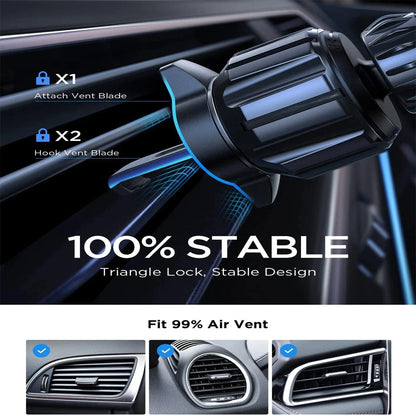 Upgraded 360° Rotatable Mag‑Safe Magnetic Car Phone Mount, Adjustable Air Vent Cell Phone Holder for Car Navigation