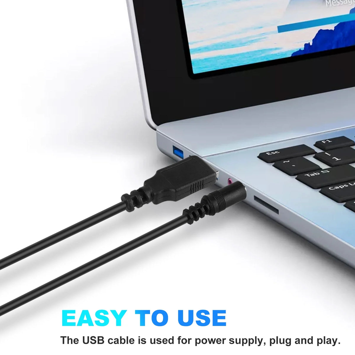 Computer Speakers for Laptop, Mini Clip-On Stereo Sound Bar USB Powered PC Speaker with Surround Bass, Volume Control, 3.5Mm Aux Wired Speaker for Desktop Monitor Notebook Tablets Smartphone