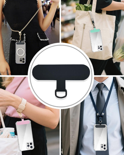 Phone Tether Tab, 4 Pcs Universal Phone Lanyard Tab Used with Crossbody Strap, for Cell Phone Cases