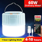 LED Camping Light Rechargeable Waterproof Portable Outdoor Hiking Emergency Lights Bright Tent Lamp Lantern Flashlight Camping