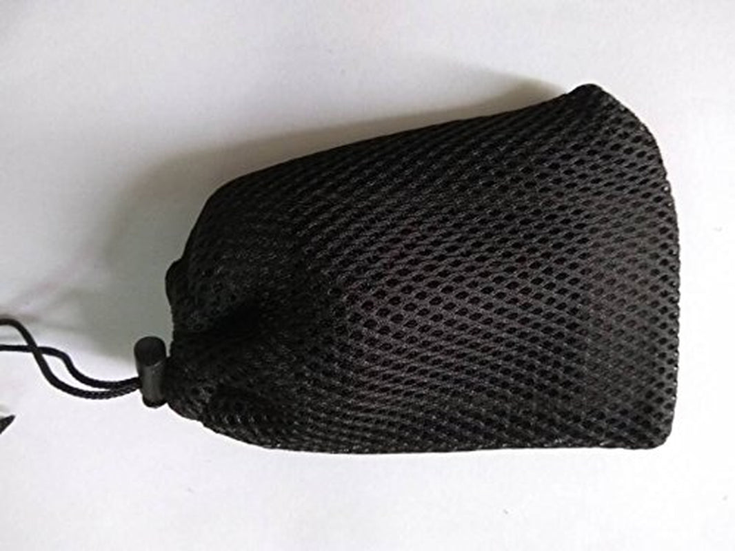 6 Pcs Black Cell Phone or MP3 Nylon Mesh Drawstring Pouch Bags | for Cell Phone or MP3