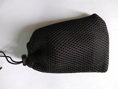 6 Pcs Black Cell Phone or MP3 Nylon Mesh Drawstring Pouch Bags | for Cell Phone or MP3