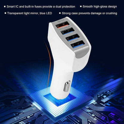 2 3 4 Port USB Fast Car Charger PD Adapter for Samsung Iphone Android Samsung