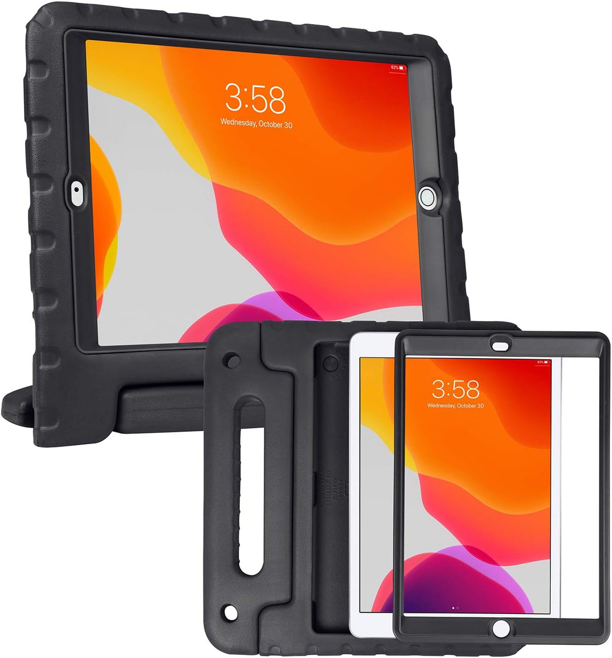 Kids Case for 9Th Gen Ipad Shockproof 10.2 Inch Screen Protector Cover