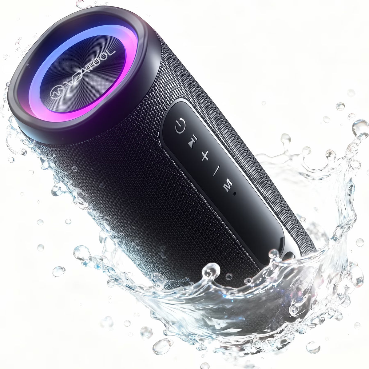 Bluetooth Speaker, Wireless Portable Bluetooth Speaker with IPX7 Waterproof, up to 30H Playtime,30W Powerful Bass,Bt5.4,Led Lights,Tws Pairing for Home/Party/Outdoor/Beach,Birthday Gift