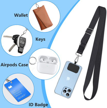 2 Pack Phone Lanyard Cell Phone Lanyard Crossbody Adjustable Phone Strap for Use around the Neck Cell Phone Lanyard