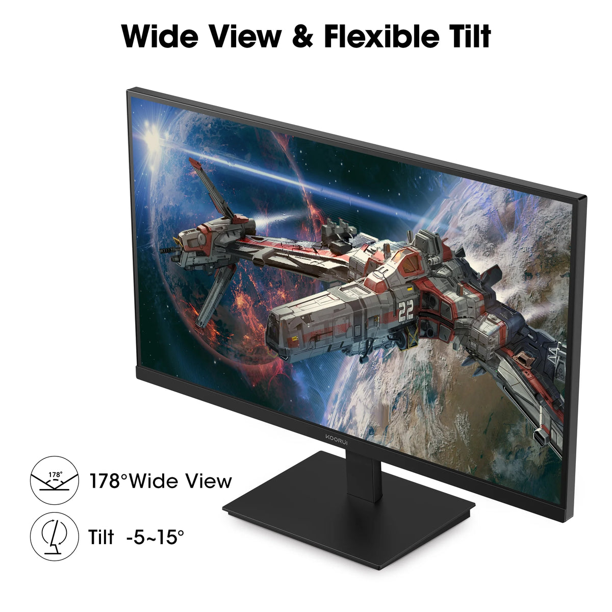 24" FHD 1080P Gaming Monitor, 144Hz Computer Monitor, New, E2411K