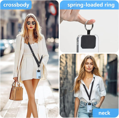 2 Pack Phone Lanyard Cell Phone Lanyard Crossbody Adjustable Phone Strap for Use around the Neck Cell Phone Lanyard