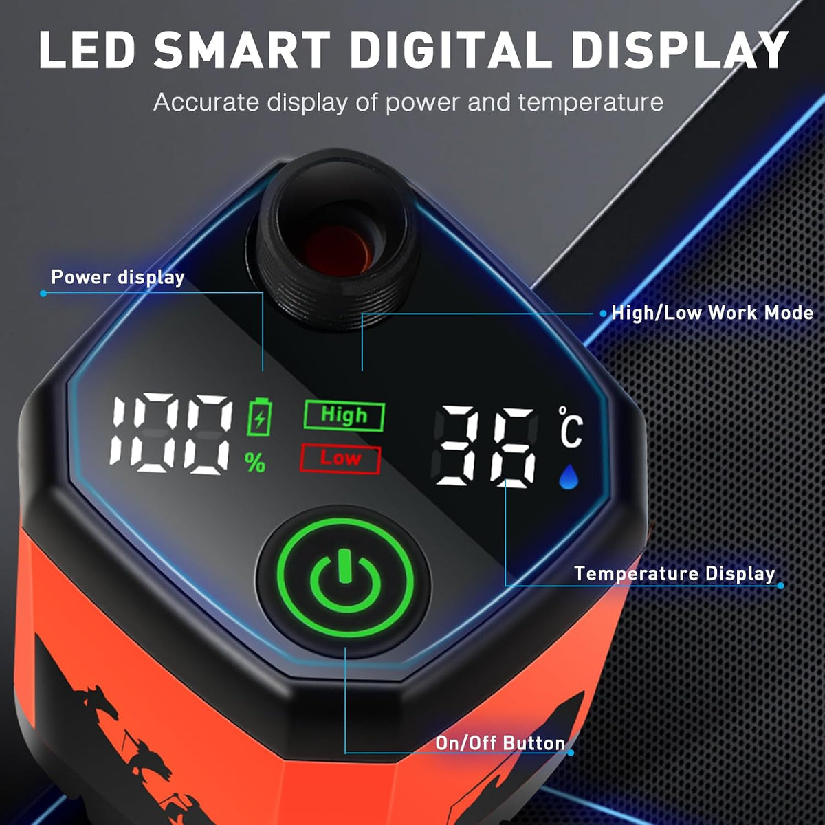 7800Mah Upgrade Portable Camping Shower with Digital Display & Temperature