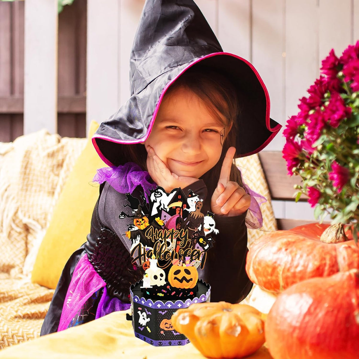Horrible 3D Ghost Halloween Card Gifts Decoration for Adult Friend | Funny Halloween Pop up Cards for Women Men Him Her，Idea for Party Decoration and Celebration，Envelope Included，