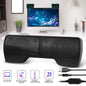 Computer Speakers for Laptop, Mini Clip-On Stereo Sound Bar USB Powered PC Speaker with Surround Bass, Volume Control, 3.5Mm Aux Wired Speaker for Desktop Monitor Notebook Tablets Smartphone