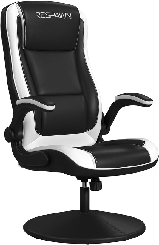 800 Console Rocker Gaming Chair, Swivel Seat with Lumbar Support | 360° Swivel Rocker Gaming Chair with Lumbar Support, Flip-Up Arms and Stable Base for Console Gaming or Reading.