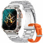 Outdoor Sports Fitness Smartwatch for Men 1.96 Inch Screen Bluetooth Calling Waterproof Watches Blood Oxygen Reloj Hombre