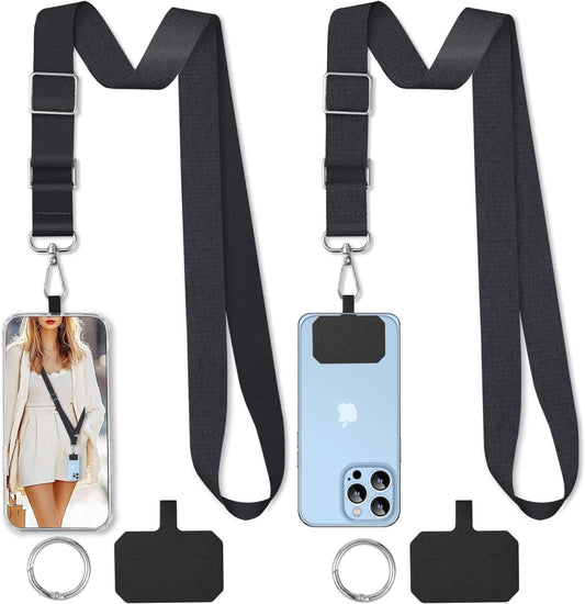 2 Pack Phone Lanyard Cell Phone Lanyard Crossbody Adjustable Phone Strap for Use around the Neck Cell Phone Lanyard
