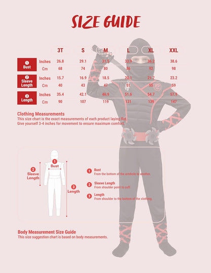Halloween Ninja Costume, Ninja Outfit Set for Kids, Halloween Costumes for Boys Dress up Party