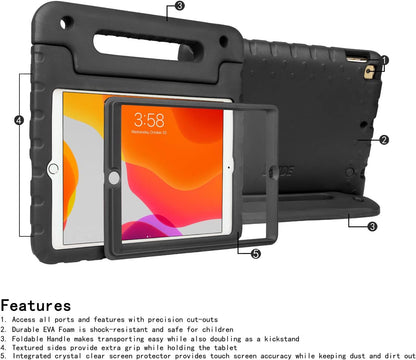 Kids Case for 9Th Gen Ipad Shockproof 10.2 Inch Screen Protector Cover